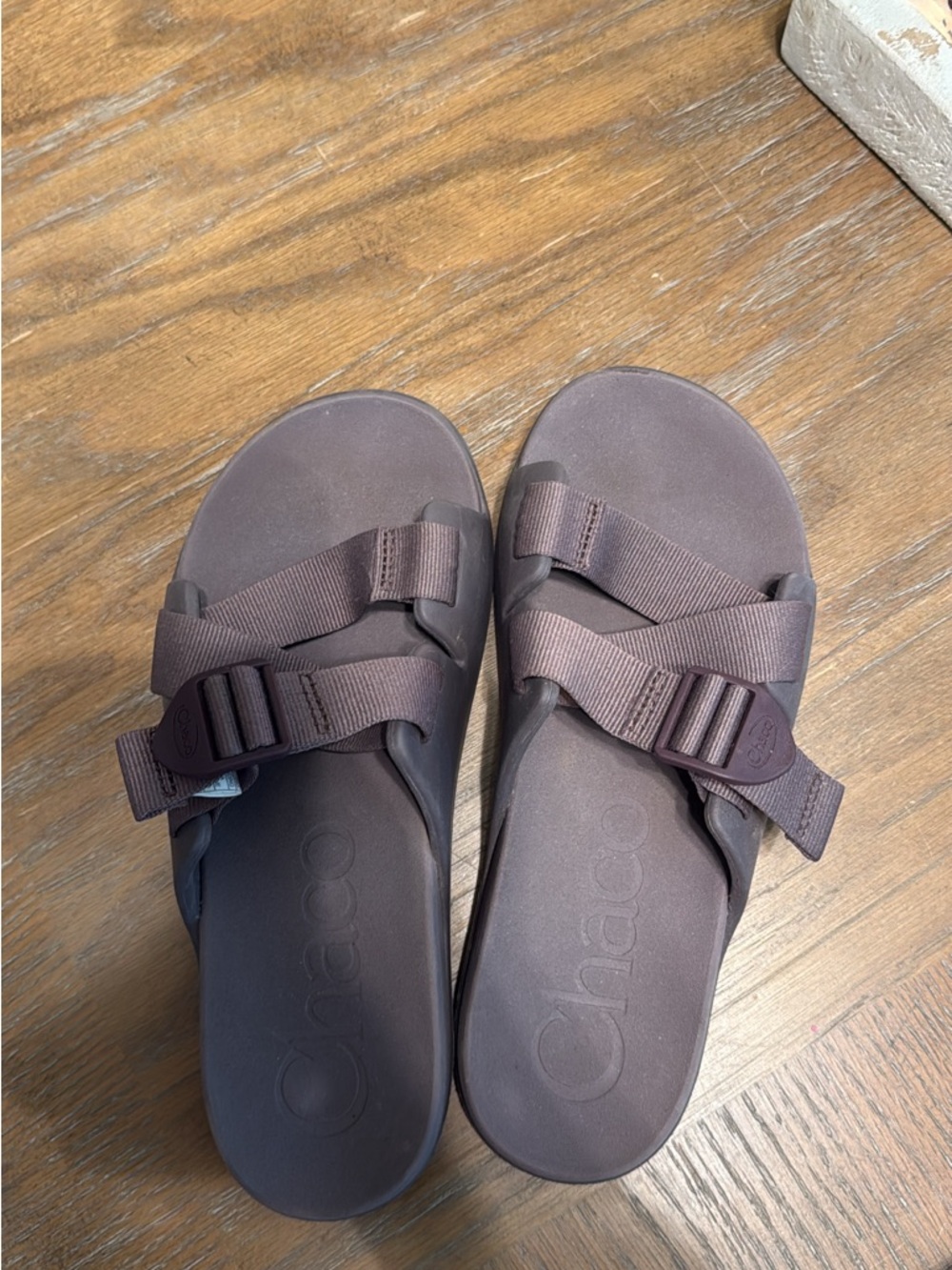 Chaco Women's Dark Brown Adjustable Strap Slide Sandals